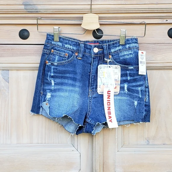 Unionbay Denim High Waisted Shorts sz 1 - Picture 1 of 6